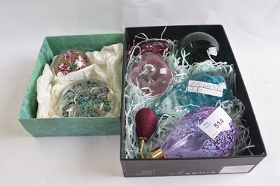 Lot 514 - Two boxes containing a quantity of glass...