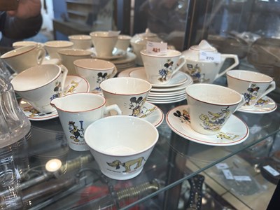 Lot 270 - Vintage Mickey Mouse childrens tea set