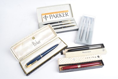 Lot 279 - Plastic bag containing a quantity of Parker pens