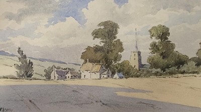 Lot 64 - British School, 20th century, a countryside...