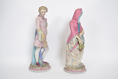 Lot 87 - Two late 19th century French bisque porcelain...