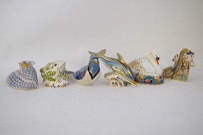 Lot 98 - Group of Royal Crown Derby paperweights...