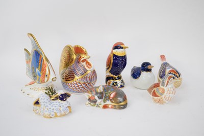 Lot 106 - Quantity of Royal Crown Derby paperweights...
