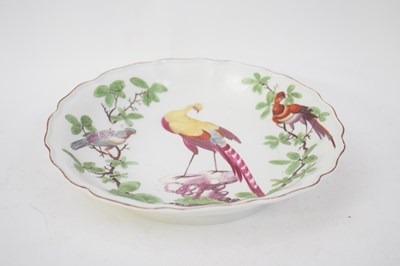 Lot 136 - Chelsea porcelain shaped dish, the centre...