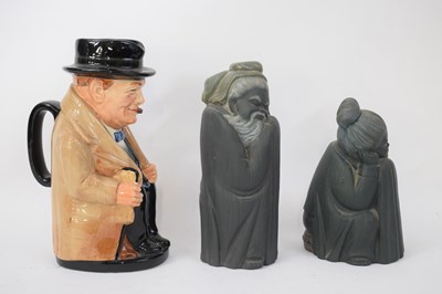 Lot 139 - Two Lladro models of Orientals in an unusual...