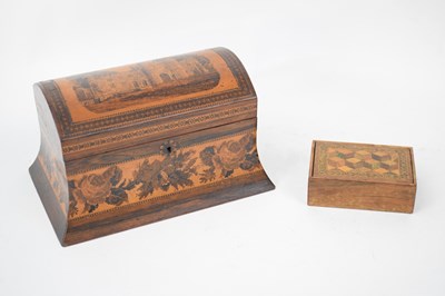 Lot 153 - Tonbridge ware box and further small box