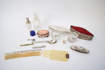 Lot 179 - Quantity of silver and white metal wares