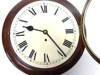 Lot 223 - Late 19th/early 20th century wall clock,...