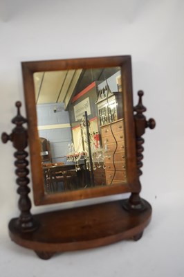 Lot 243 - Small Victorian dressing table mirror,...