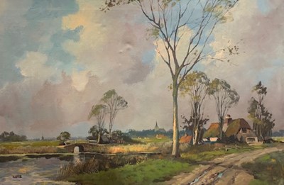 Lot 24 - 20th century landscape scene depicting a...
