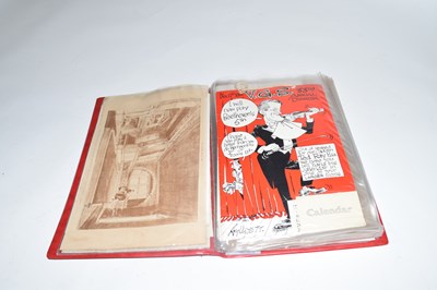 Lot 392 - Red folder containing a collection of various...