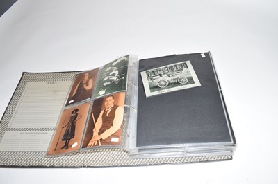 Lot 396 - Grey lever arch file containing a collection...