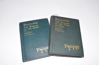 Lot 402 - LEVI RISO: BILLIARDS, THE STROKES OF THE GAME,...