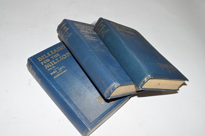 Lot 404 - LEVI RISO: BILLIARDS FOR THE MILLION, vol 1, 2...