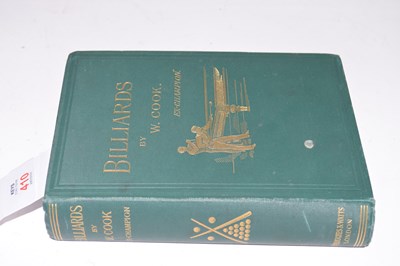 Lot 410 - WILLIAM COOK : BILLIARDS, pub Burroughs &...