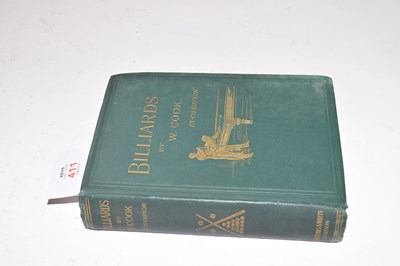 Lot 411 - WILLIAM COOK : BILLIARDS, pub Burroughs &...