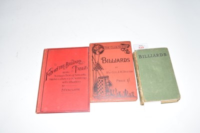 Lot 429 - MAJOR GENERAL A W DRAYSON: BILLIARDS together...