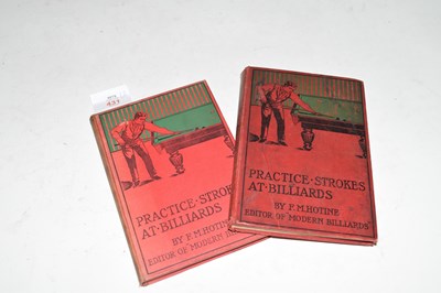 Lot 431 - F M HOTANE: PRACTICE STROKES AT BILLIARDS FOR...
