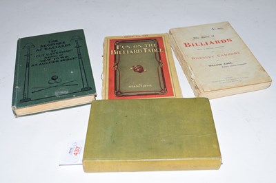Lot 437 - CUT-CAVENDISH: THE BEGINNER AT BILLIARDS,...