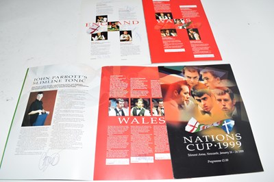 Lot 443 - Contemporary snooker programmes comprising...