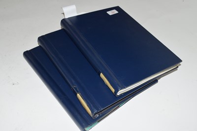 Lot 447 - Three albums containing various snooker...