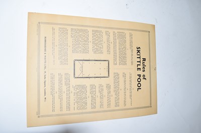 Lot 452 - Burroughes & Watts Ltd, THE RULES OF SKITTLE...