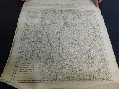 Lot 366 - CARTE GENERALE DE LA GUERRE ACTUELLE ENTRE LA...