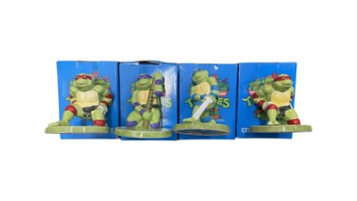 Lot 146 - A collection of boxed ceramic Teenage Mutant...