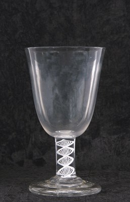 Lot 12 - A very large Georgian rummer, the bell bowl on...