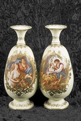 Lot 17 - A pair of large late 19th Century continental...