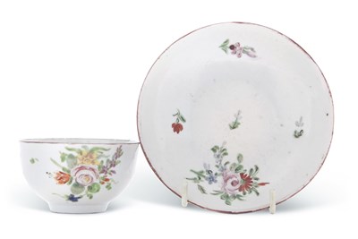 Lot 96 - 18th Century Bristol hard paste tea bowl and...
