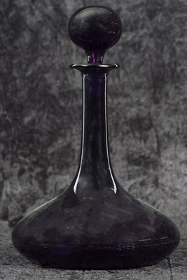 Lot 23 - Rare George III Bristol amethyst glass...