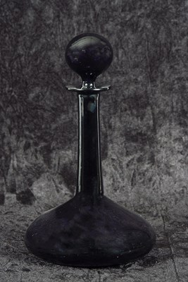 Lot 25 - A scarce William IV amethyst glass decanter of...