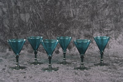 Lot 27 - An unusual rare set of six William IV Bristol...