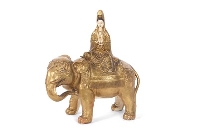 Lot 166 - A Japanese Meiji period  Satsuma model of an...