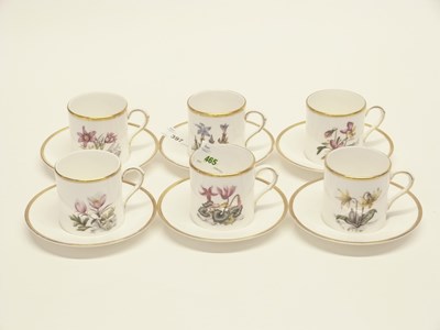Lot 401 - Royal Worcester coffee set comprising six...