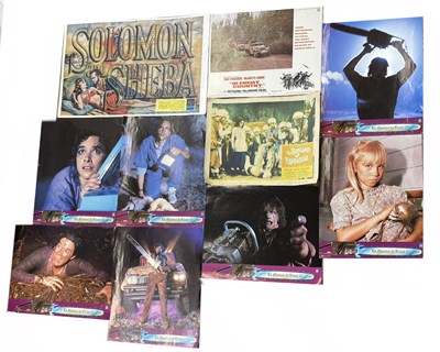 Lot 156 - A collection of various large film stills /...