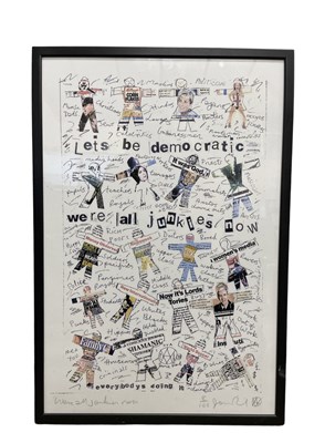 Lot 213 - Jamie Reid (1947 - Present) hand signed and...